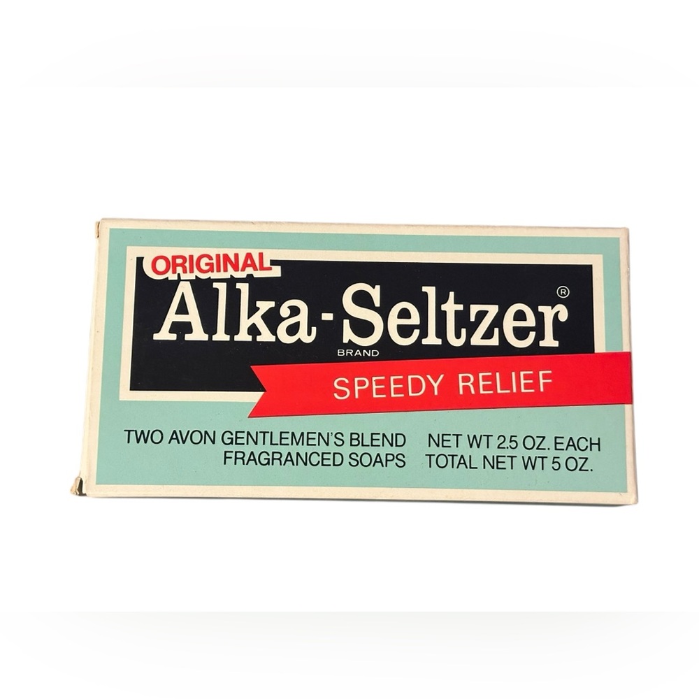Avon Alka - Seltzer soaps, vintage 1978 - 79, Old new stock, original box